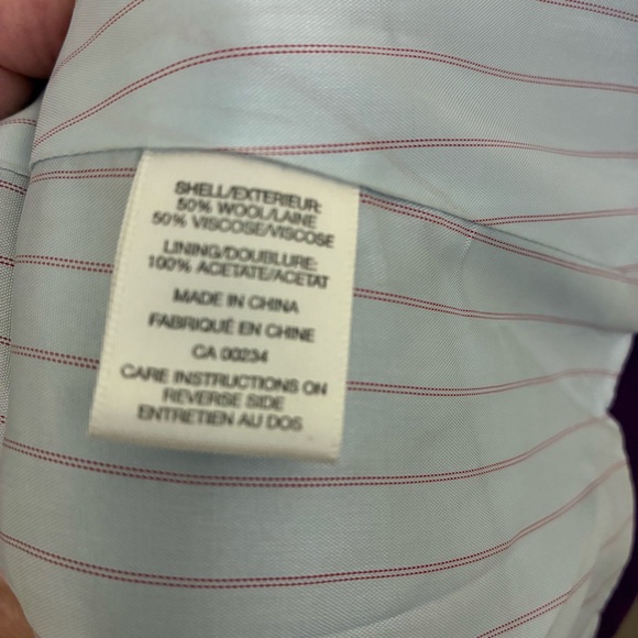 Vintage Baia wool blend Purple Women's Blazer. Size 10. Gorgeous piece! - Picture 12 of 13